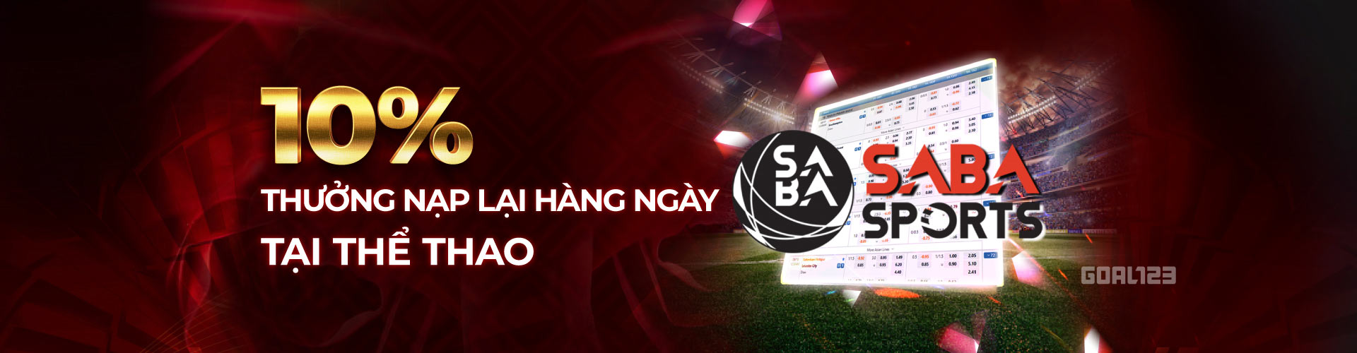 thưởng nạp hàng ngày tại saba sports